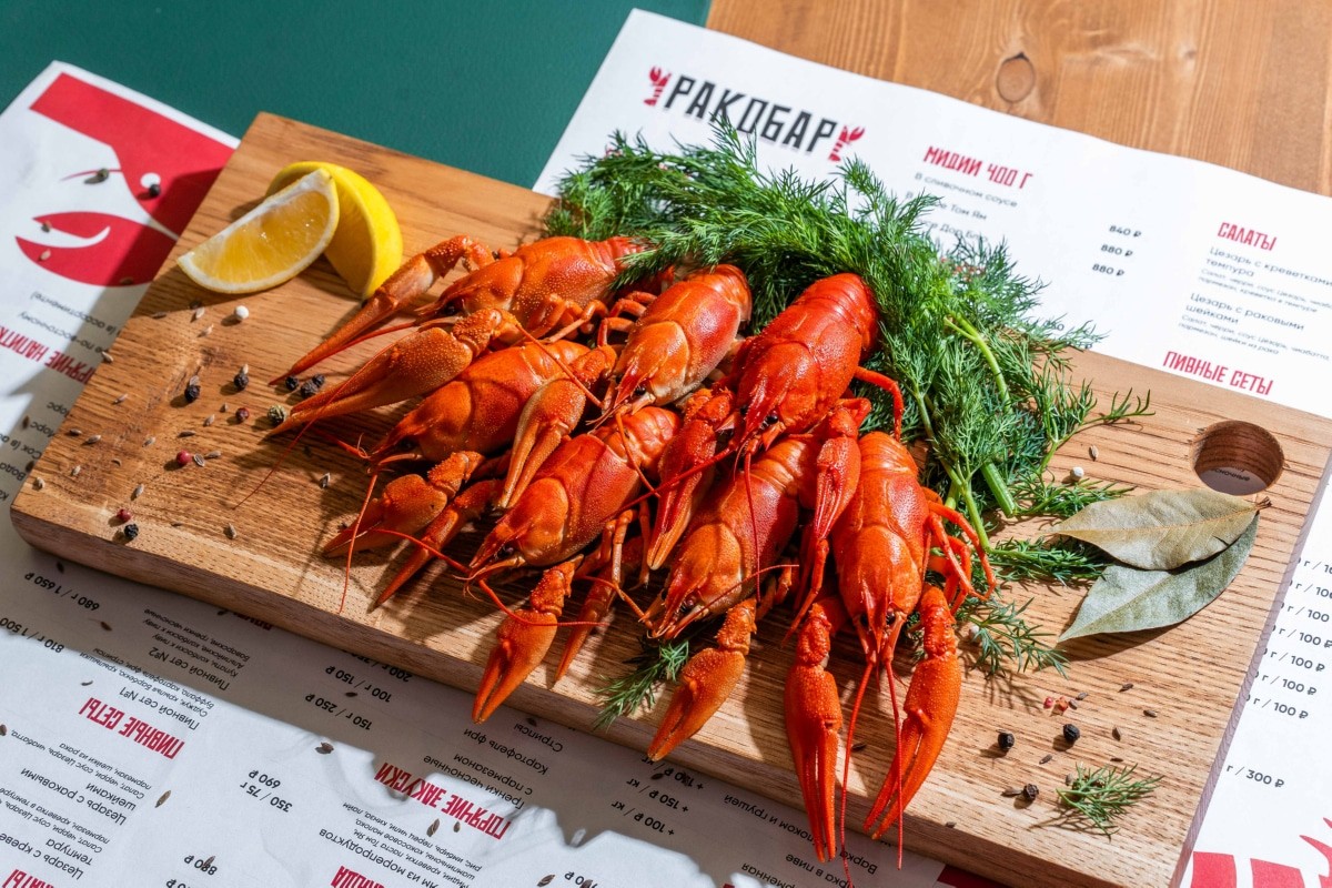 Раки среднекрупные (18-23 шт. в кг.)